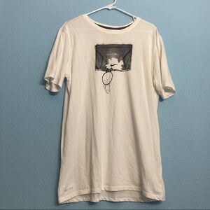 Nike Basketball Tee - White/Gray - Large Tall
